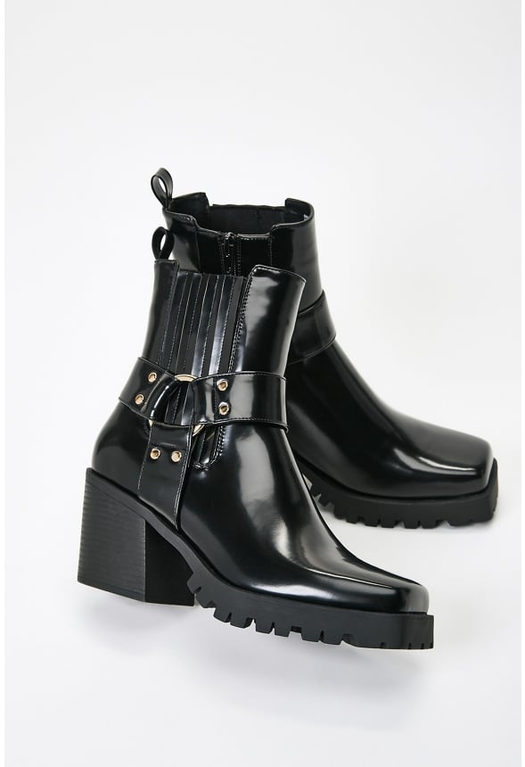Enslee Chelsea Bootie Black Caviar