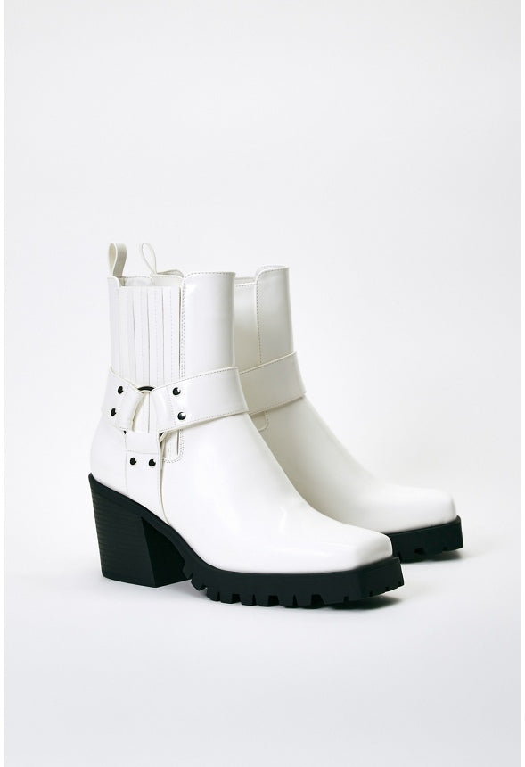 Enslee Chelsea Bootie Bright White