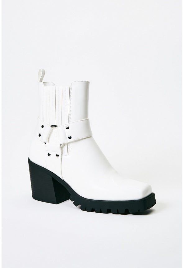 Enslee Chelsea Bootie Bright White