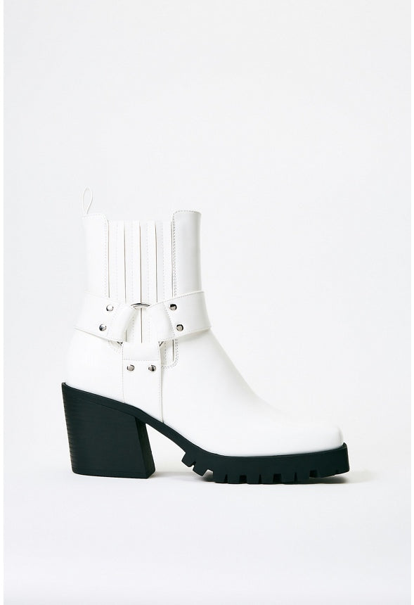 Enslee Chelsea Bootie Bright White