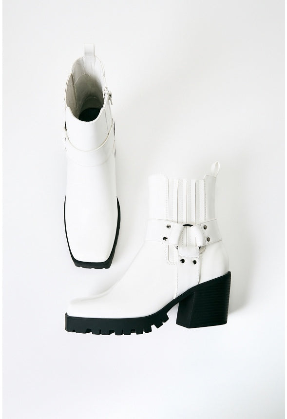 Enslee Chelsea Bootie Bright White