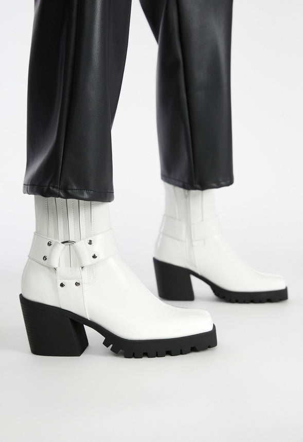 Enslee Chelsea Bootie Bright White