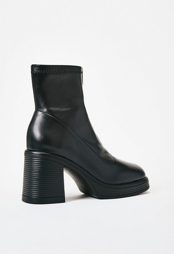 Gracen Heeled Bootie Black Caviar