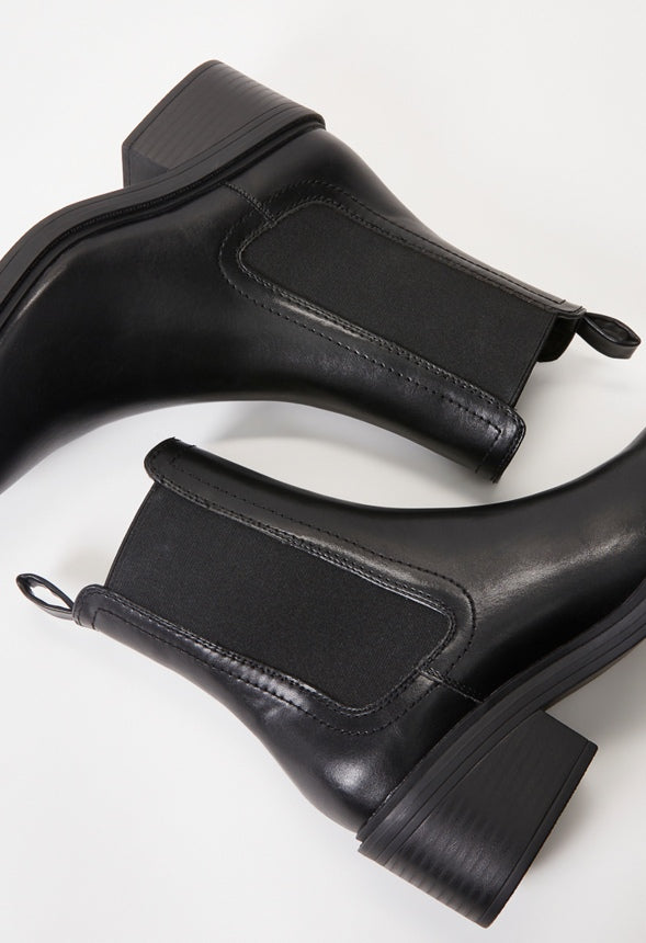 Loren Chelsea Bootie Black