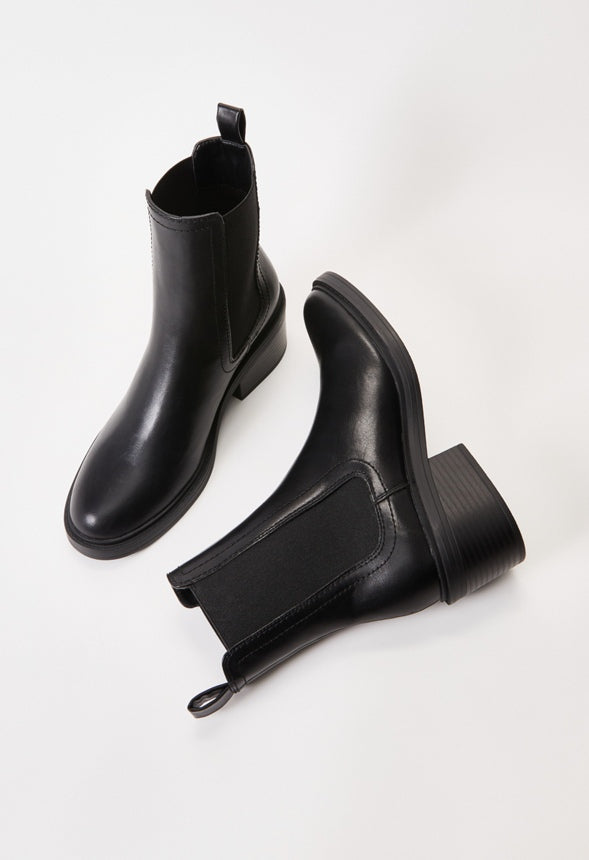 Loren Chelsea Bootie Black