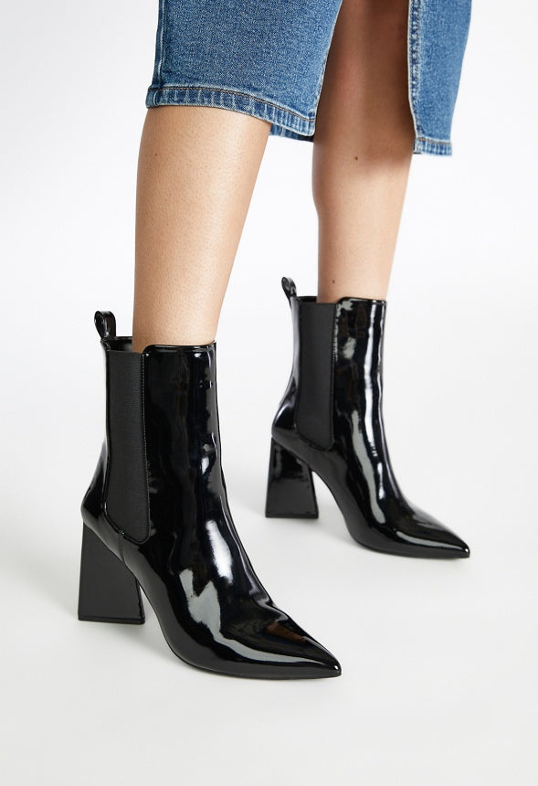 Pyper Heeled Bootie Black Caviar