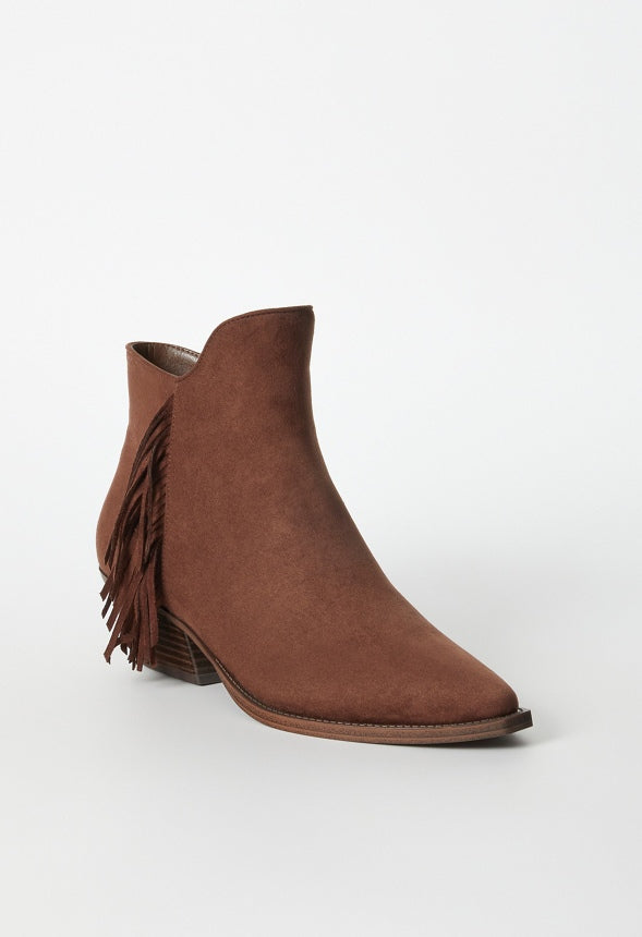 Tahlea Pointed Toe Bootie Chocolate Lab