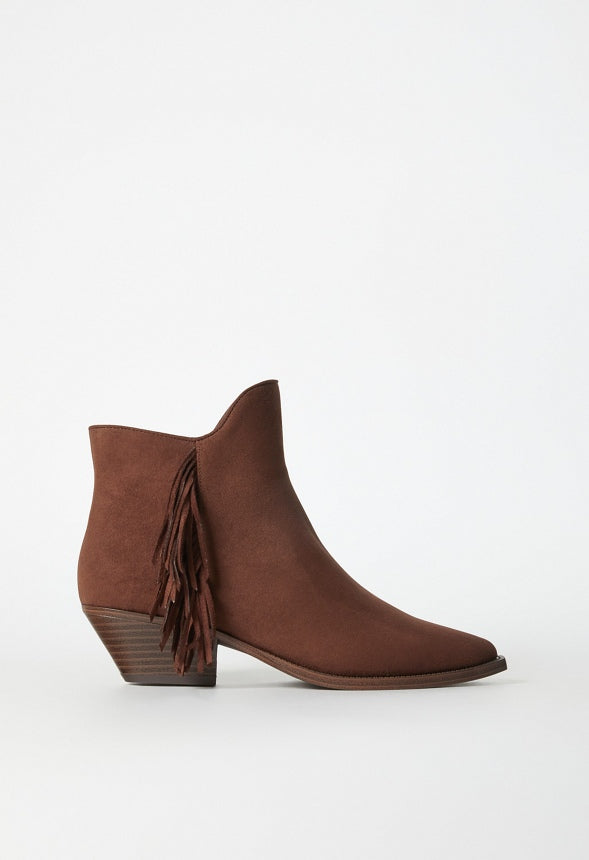 Tahlea Pointed Toe Bootie Chocolate Lab
