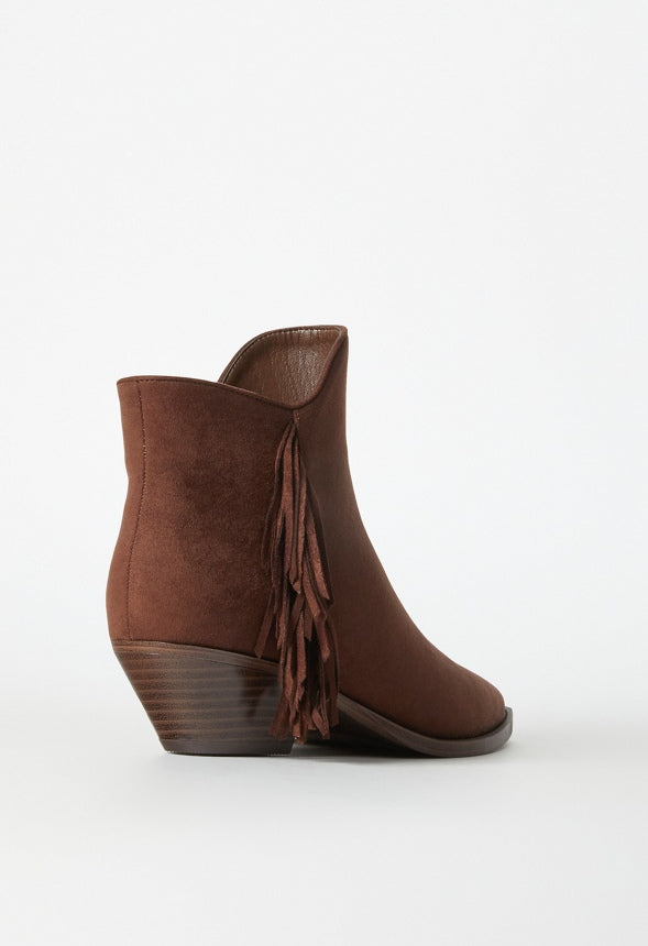 Tahlea Pointed Toe Bootie Chocolate Lab