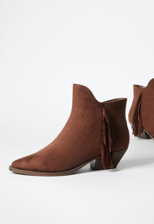 Tahlea Pointed Toe Bootie Chocolate Lab