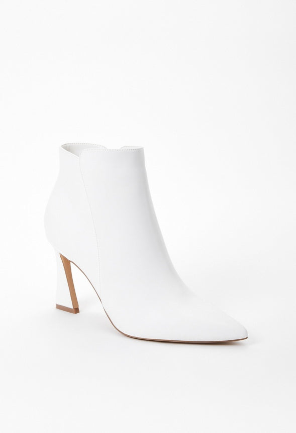 Yesenia Stiletto Bootie White