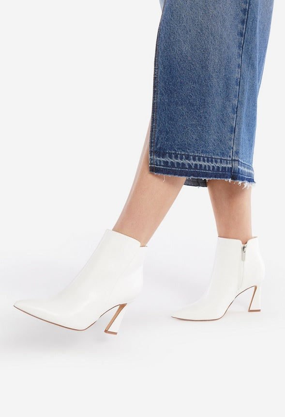 Yesenia Stiletto Bootie White