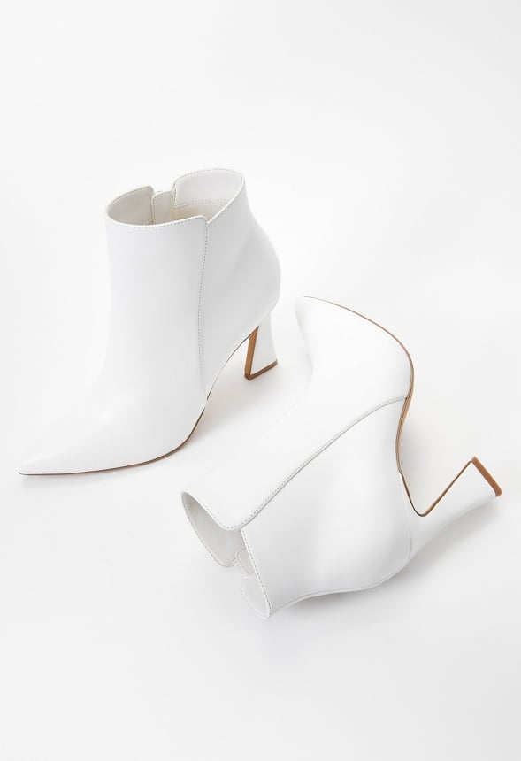 Yesenia Stiletto Bootie White