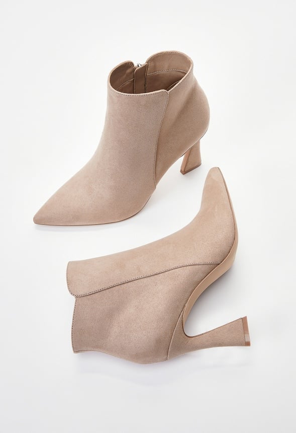 Yesenia Stiletto Bootie Taupe