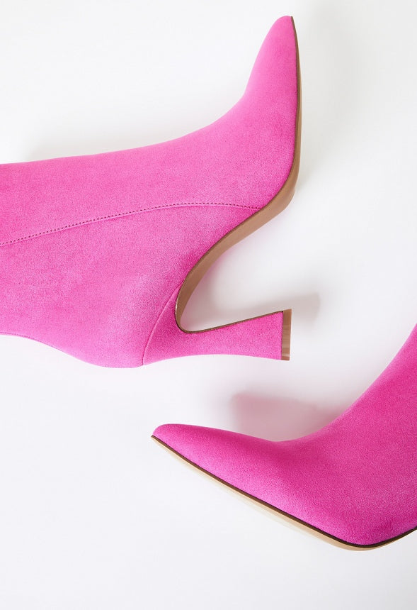 Yesenia Stiletto Bootie Pink