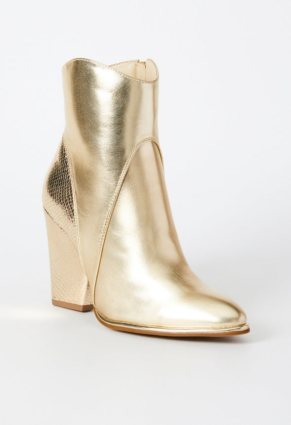 Britta Western Bootie Champagne