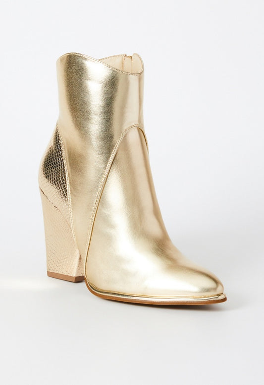 Britta Western Bootie Champagne