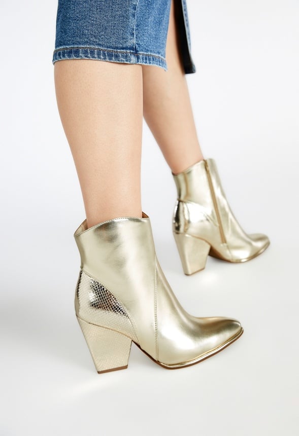 Britta Western Bootie Champagne