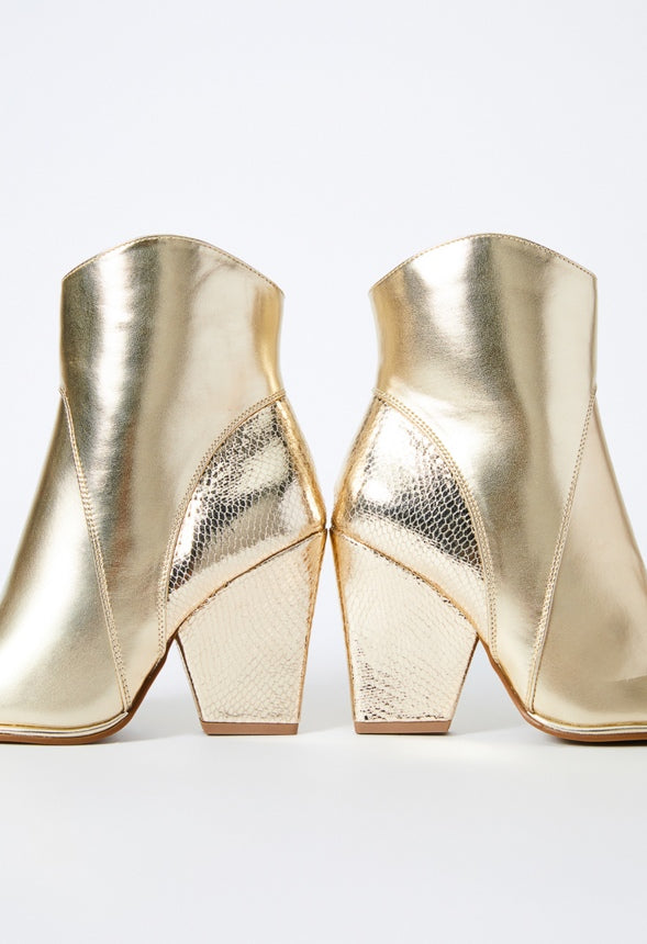 Britta Western Bootie Champagne