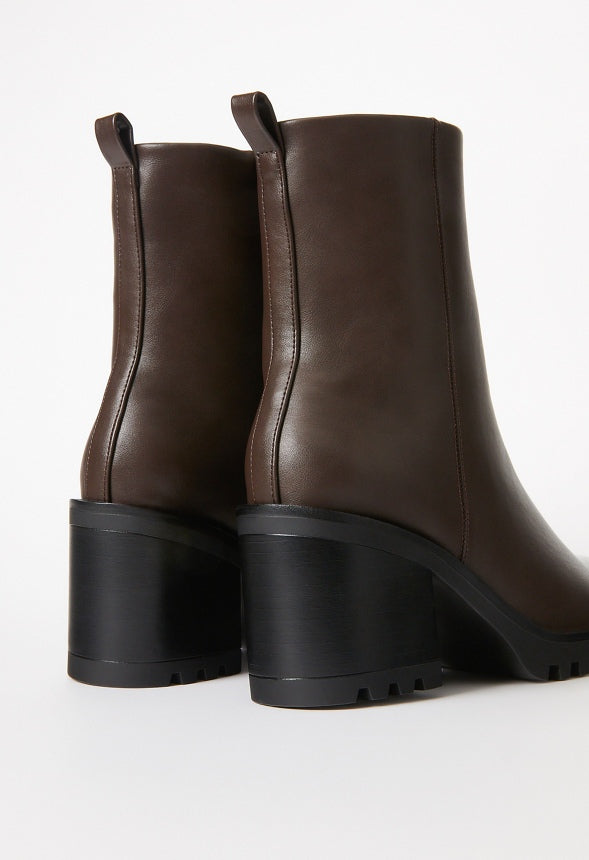 Maree Lug Sole Bootie Coffee