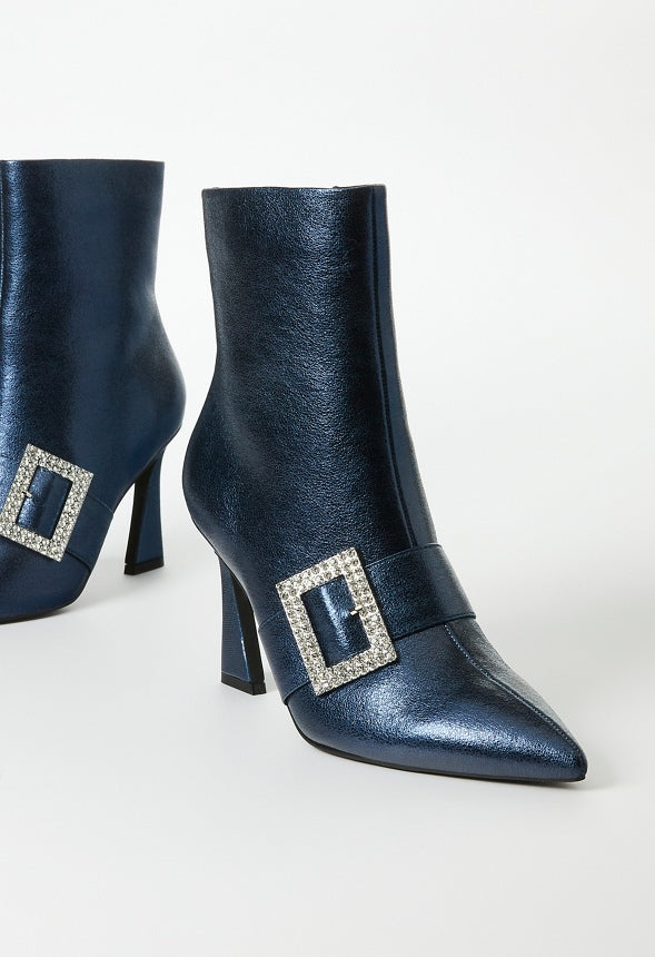 Skylah Heeled Bootie Blue