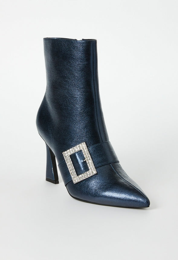 Skylah Heeled Bootie Blue