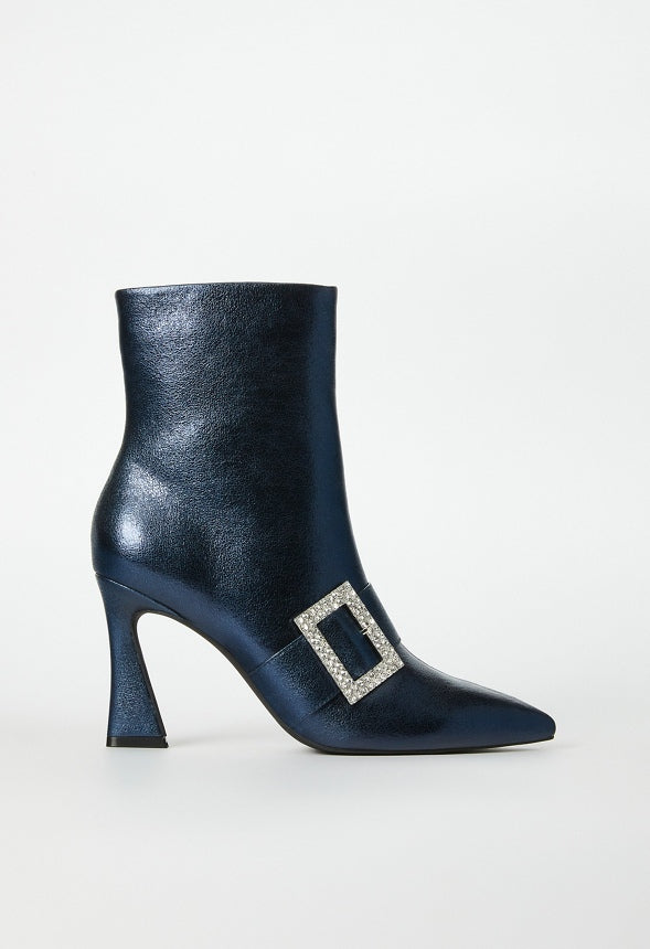 Skylah Heeled Bootie Blue