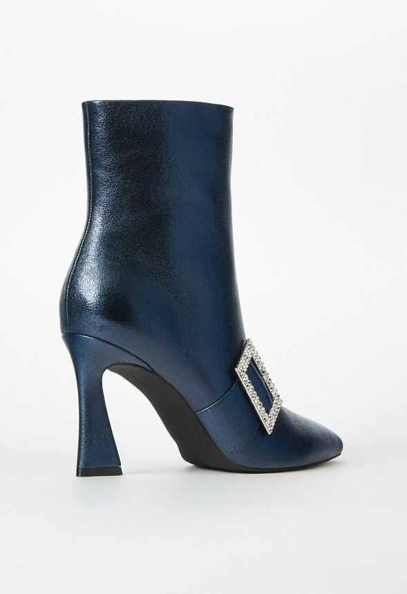 Skylah Heeled Bootie Blue