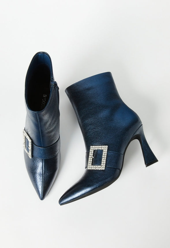Skylah Heeled Bootie Blue