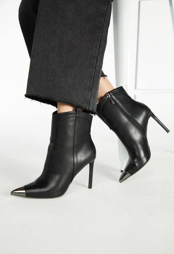 Joelle Stiletto Bootie Black Caviar