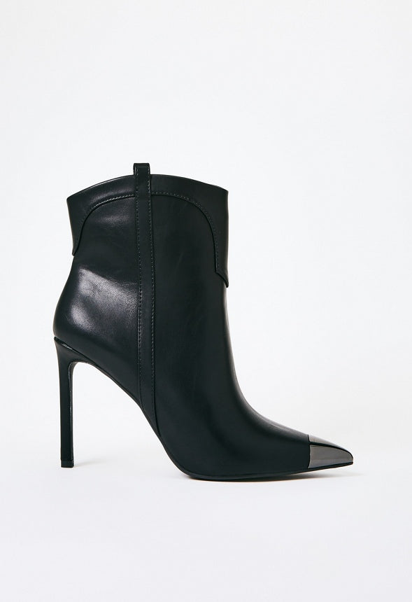 Joelle Stiletto Bootie Black Caviar