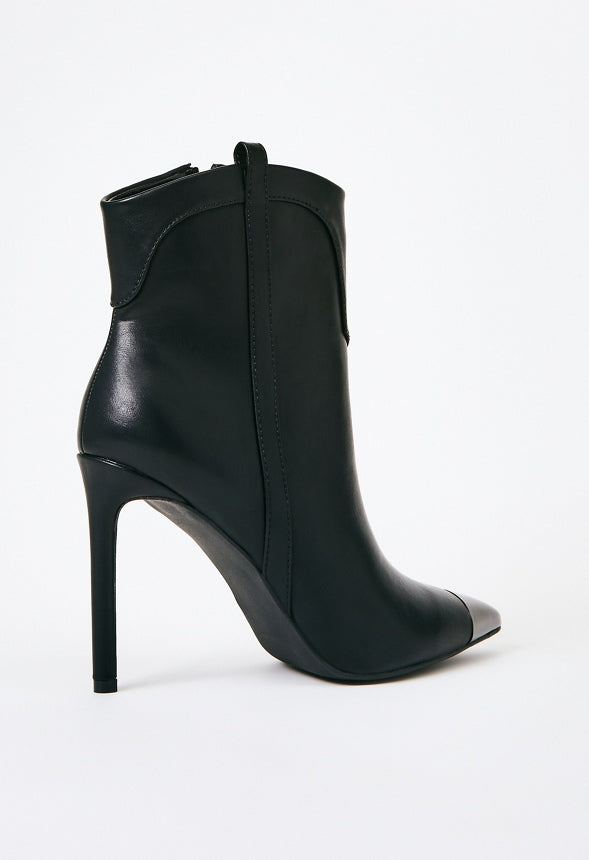 Joelle Stiletto Bootie Black Caviar