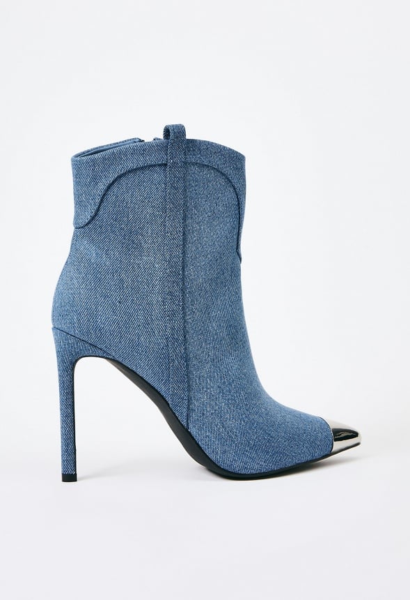 Joelle Stiletto Bootie Denim