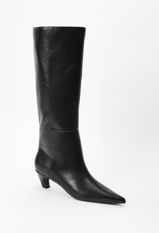 Hattie Heeled Boot Black