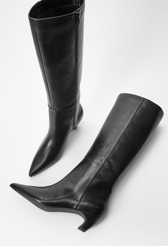 Hattie Heeled Boot Black