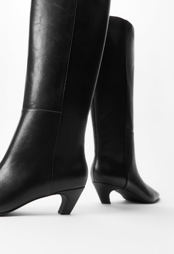 Hattie Heeled Boot Black
