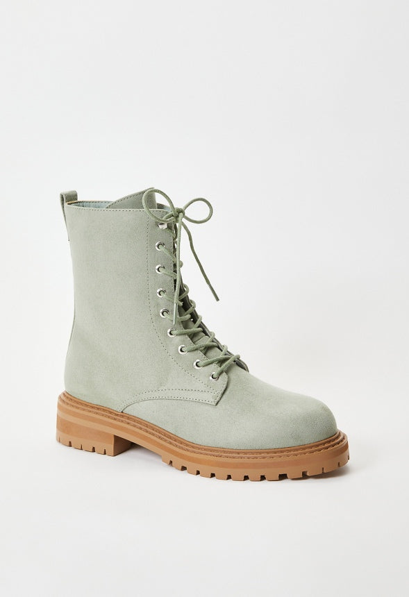 Briar Lace Up Bootie Seagrass Green