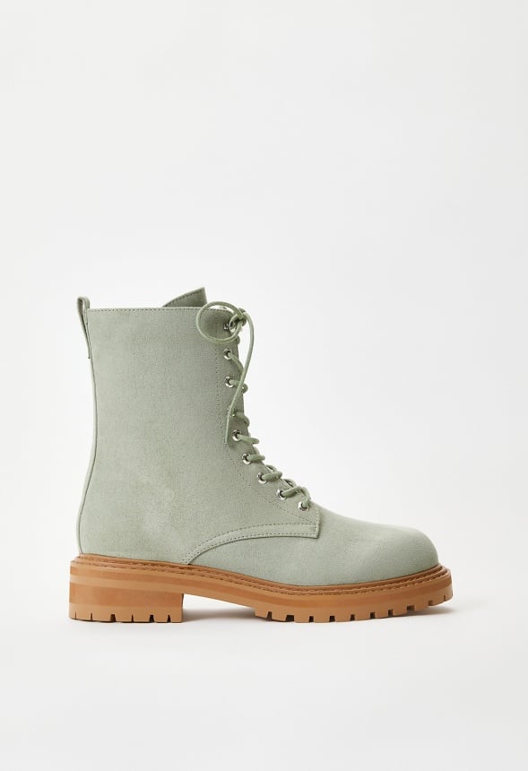 Briar Lace Up Bootie Seagrass Green