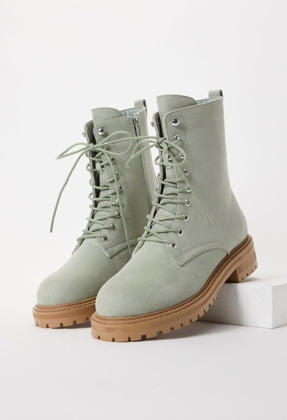 Briar Lace Up Bootie Seagrass Green