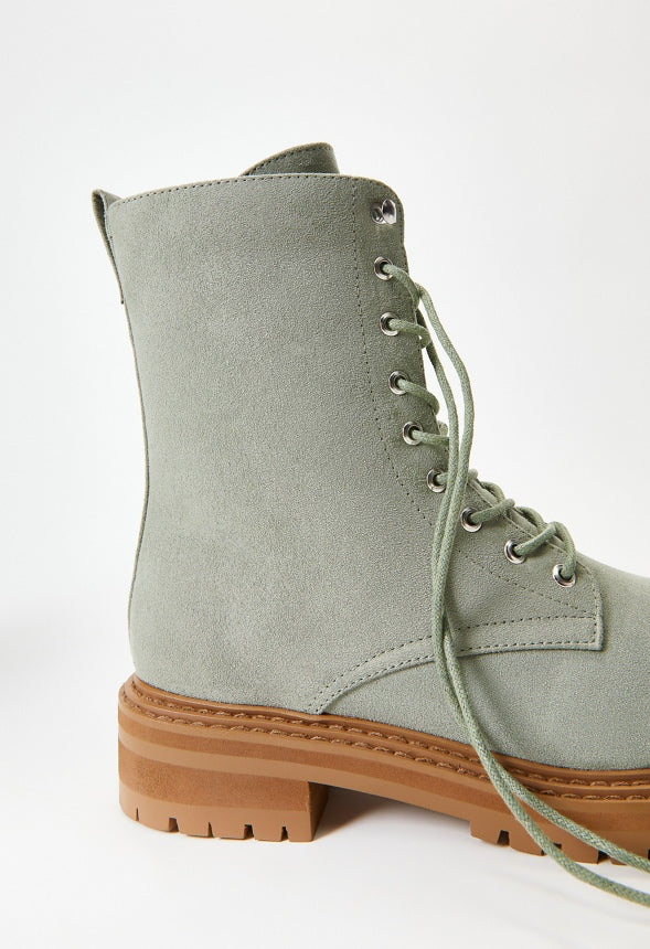 Briar Lace Up Bootie Seagrass Green