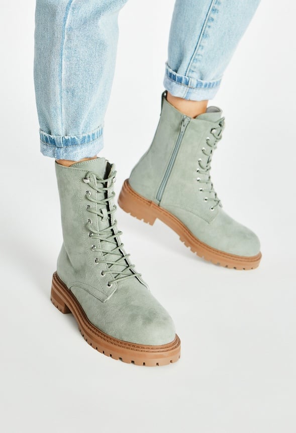 Briar Lace Up Bootie Seagrass Green