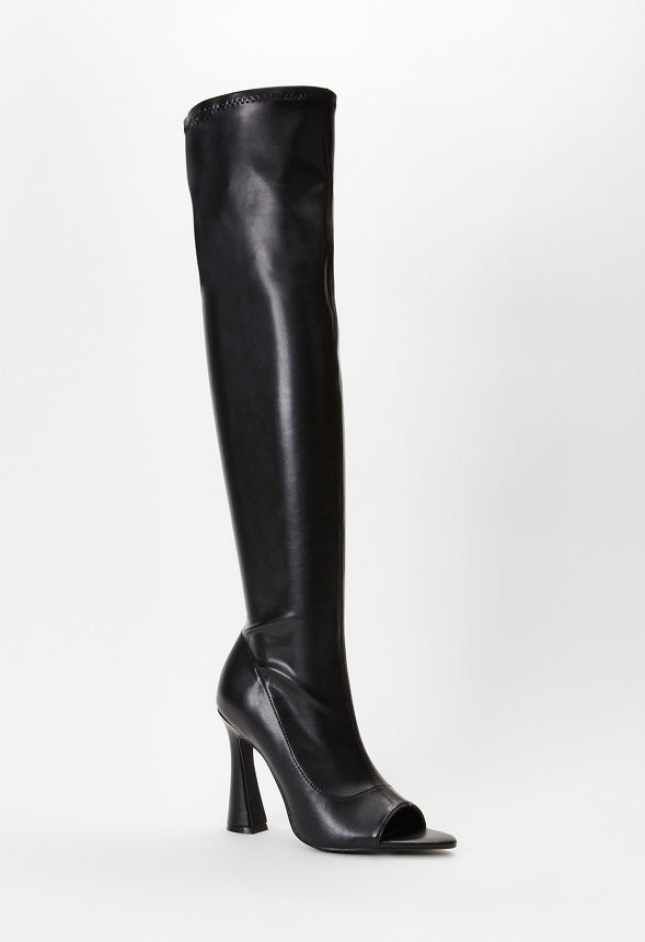 Giana Over The Knee Boot Black