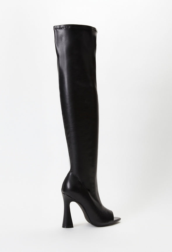 Giana Over The Knee Boot Black