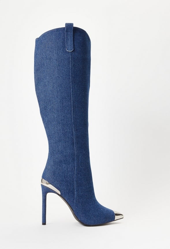 Melody Western Boot Dark Denim