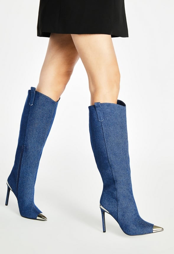Melody Western Boot Dark Denim