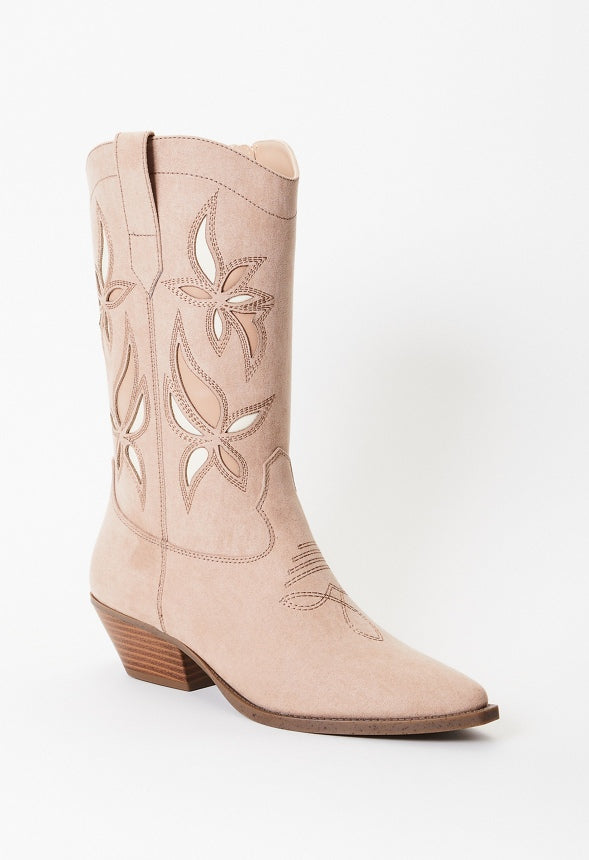 Josie Western Boot Warm Taupe Multi