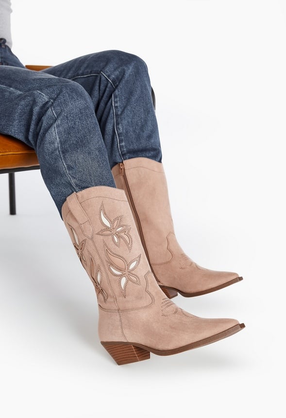 Josie Western Boot Warm Taupe Multi