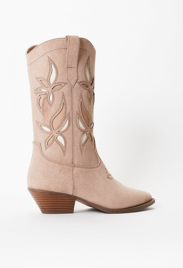 Josie Western Boot Warm Taupe Multi