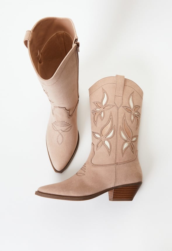 Josie Western Boot Warm Taupe Multi