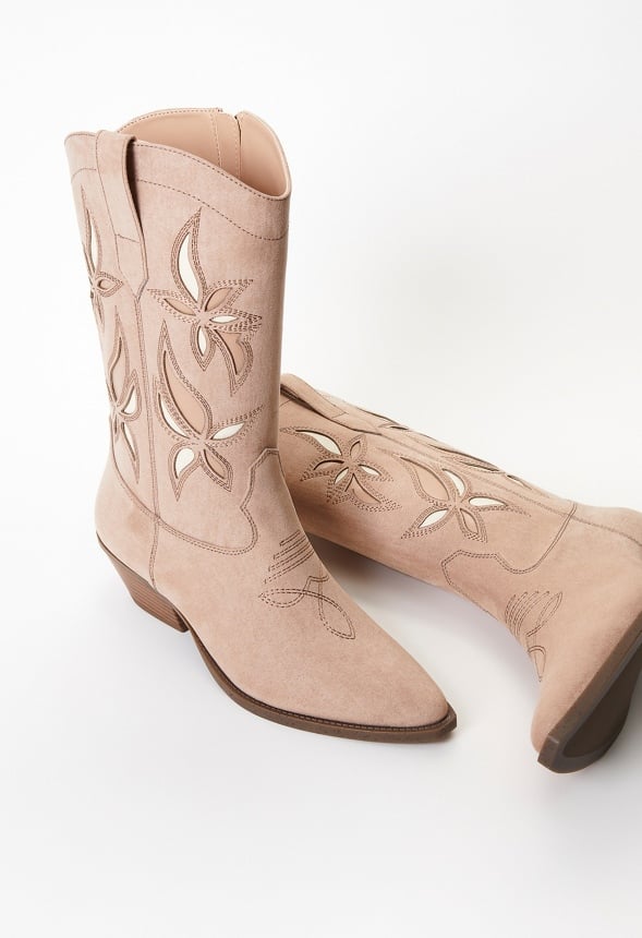 Josie Western Boot Warm Taupe Multi